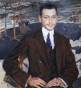 Alexander Yakovlevich GOLOVIN Portrait of Comte France oil painting artist